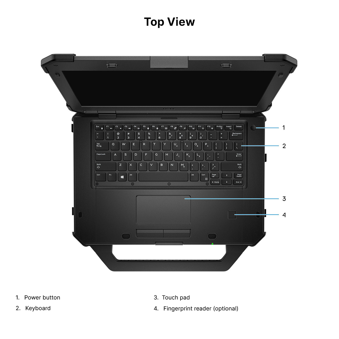 Dell Latitude 7424 Rugged Extreme, Intel Core i5-8350U, 14" FHD Touch, 16GB (8+8), 512GB SSD, Windows 11 Pro. - Rugged Books Inc.