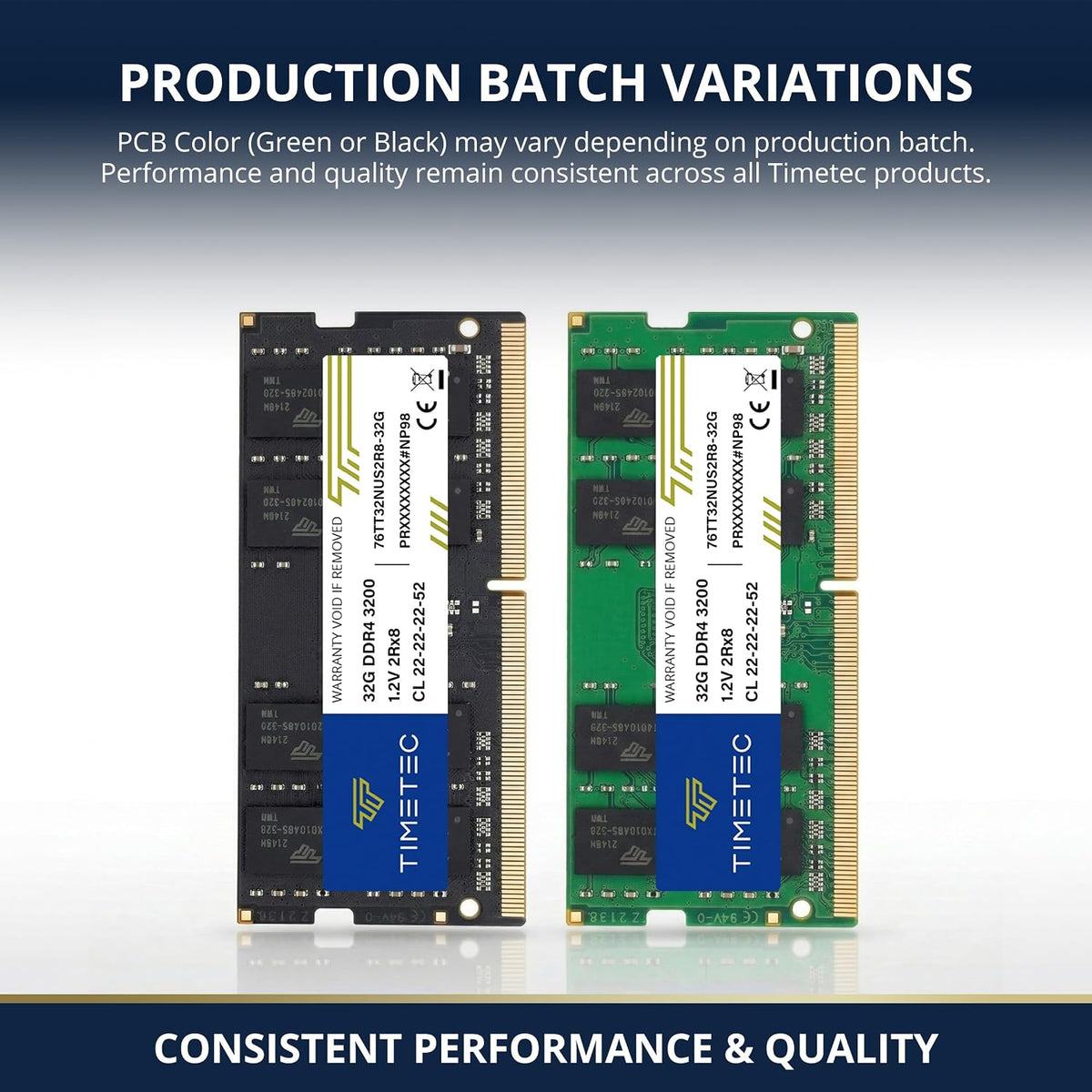 Timetec 32GB DDR4 3200MHz SODIMM Laptop RAM | 76TT32NUS2R8-32