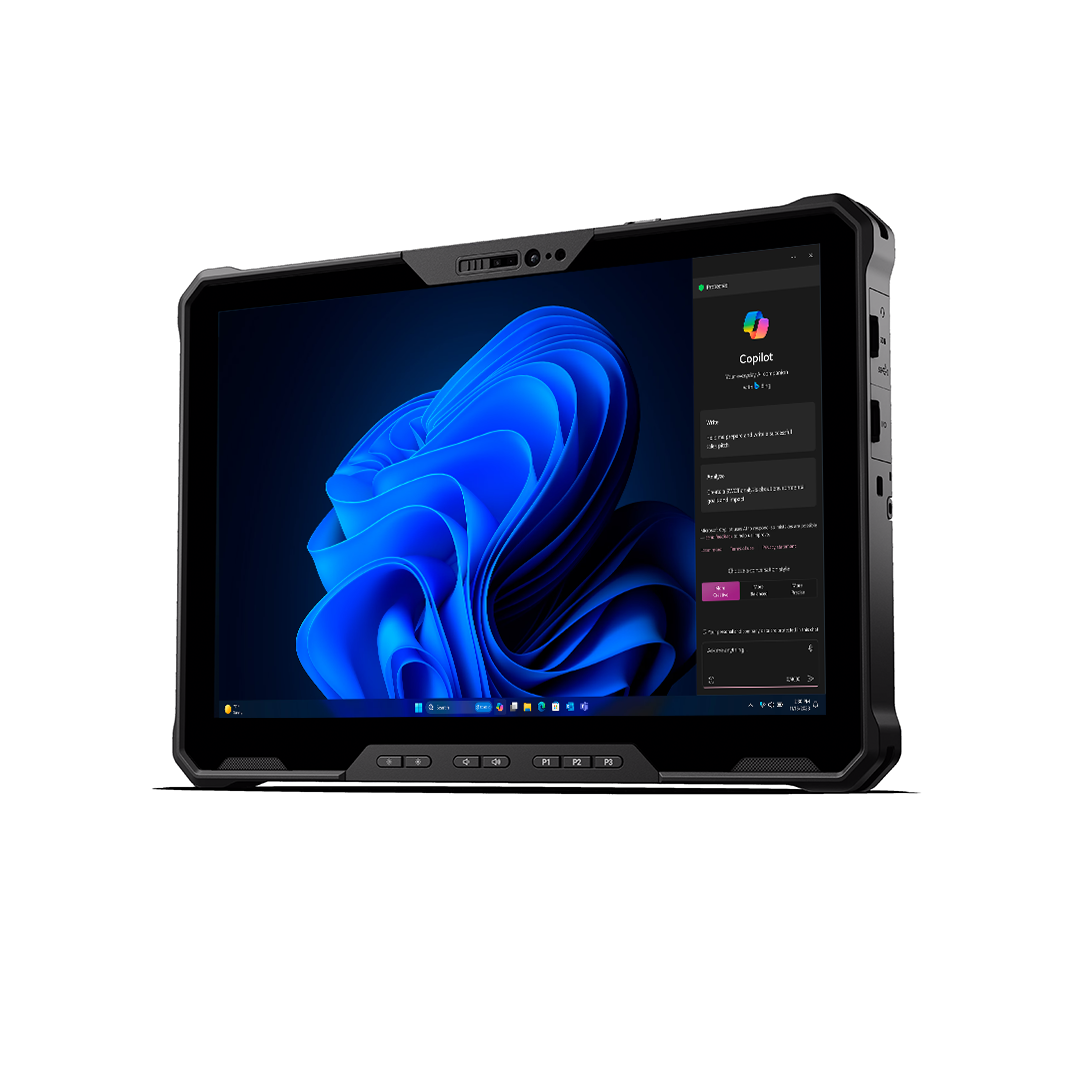 Dell Pro Rugged 12, Fully-Rugged Copilot+ Tablet, Ultra 5 238V, 12" FHD+, 1200-nits, 32GB, Windows 11 Pro.