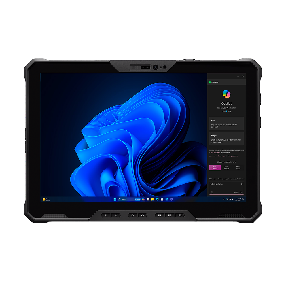 Dell Pro Rugged 12, Fully-Rugged Copilot+ Tablet, Ultra 5 238V, 12" FHD+, 1200-nits, 32GB, Windows 11 Pro.