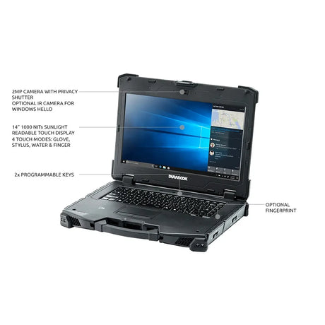 Z14I Fully Rugged Laptop -14" FHD Touch, Intel Core i7-1165G7, 8GB, 256GB SSD, Windows 11 Pro