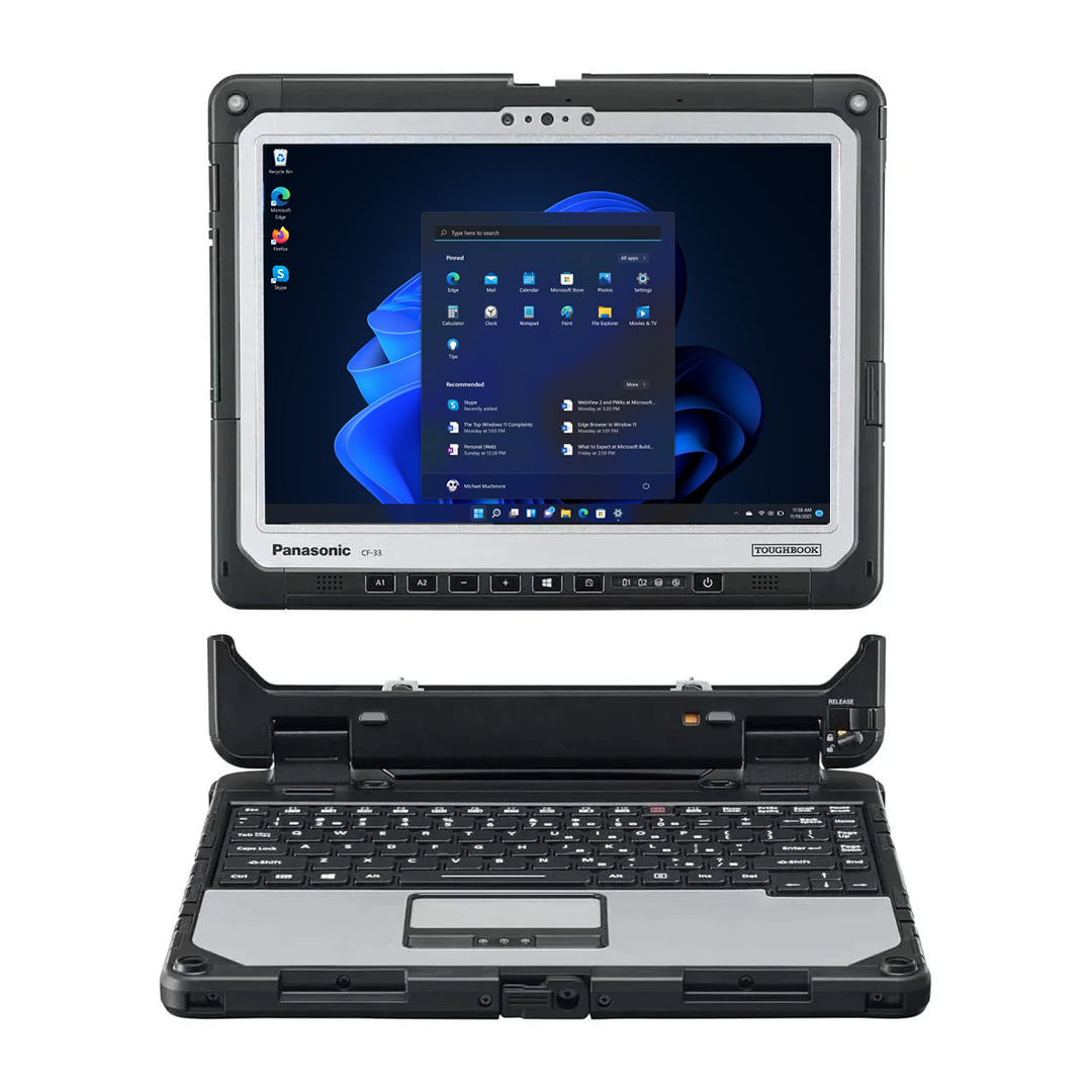 Toughbook CF-33 MK1, 12" QHD, 16GB, 512GB SSD, Win11 Pro. - Tablet Only - Rugged Books Inc.