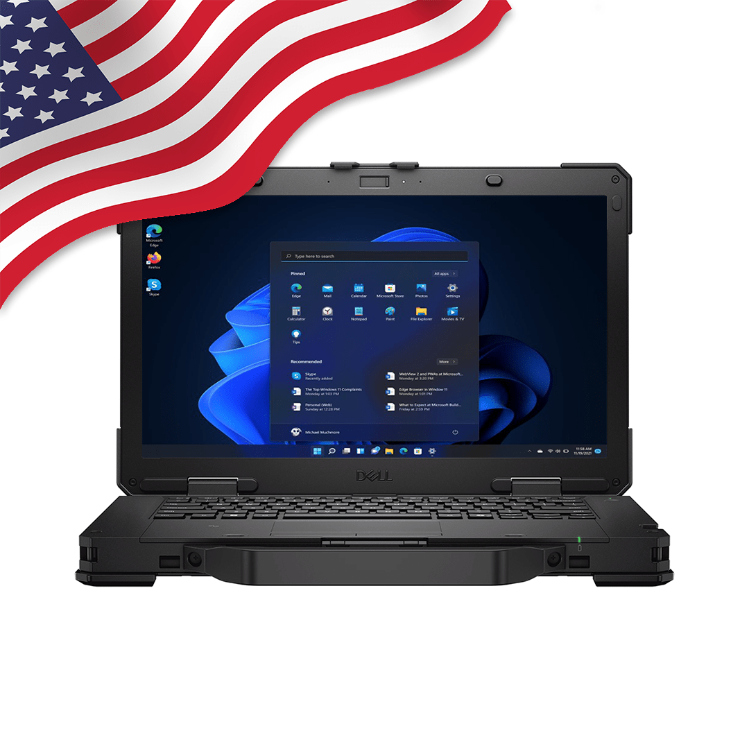 Dell Pro Rugged 14, Semi - Rugged Laptop, AI - Powered, Intel Core Ultra 7 165U, 14" FHD, Non - Touch, Windows 11 Pro - Rugged Books Inc.