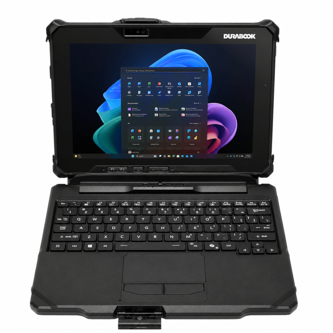 Durabook R10, 2 - in - 1, Intel Core Ultra 5 226V, 10.1” WUXGA Sunlight Readable, 16GB, 256GB SSD, 4G LTE, dGPS, Windows 11 Pro. (TAA Compliant) - Rugged Books