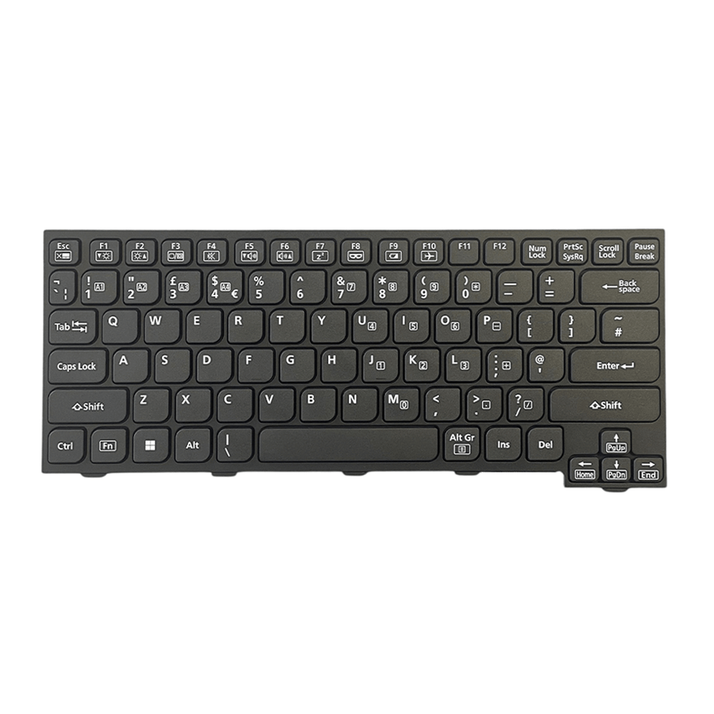 ENGLISH UK FZ - 55 QWERTY NON - BACKLIT KEYBOARD Panasonic Part FZ - VKB550 | N2ABZY000832 - Rugged Books Inc.