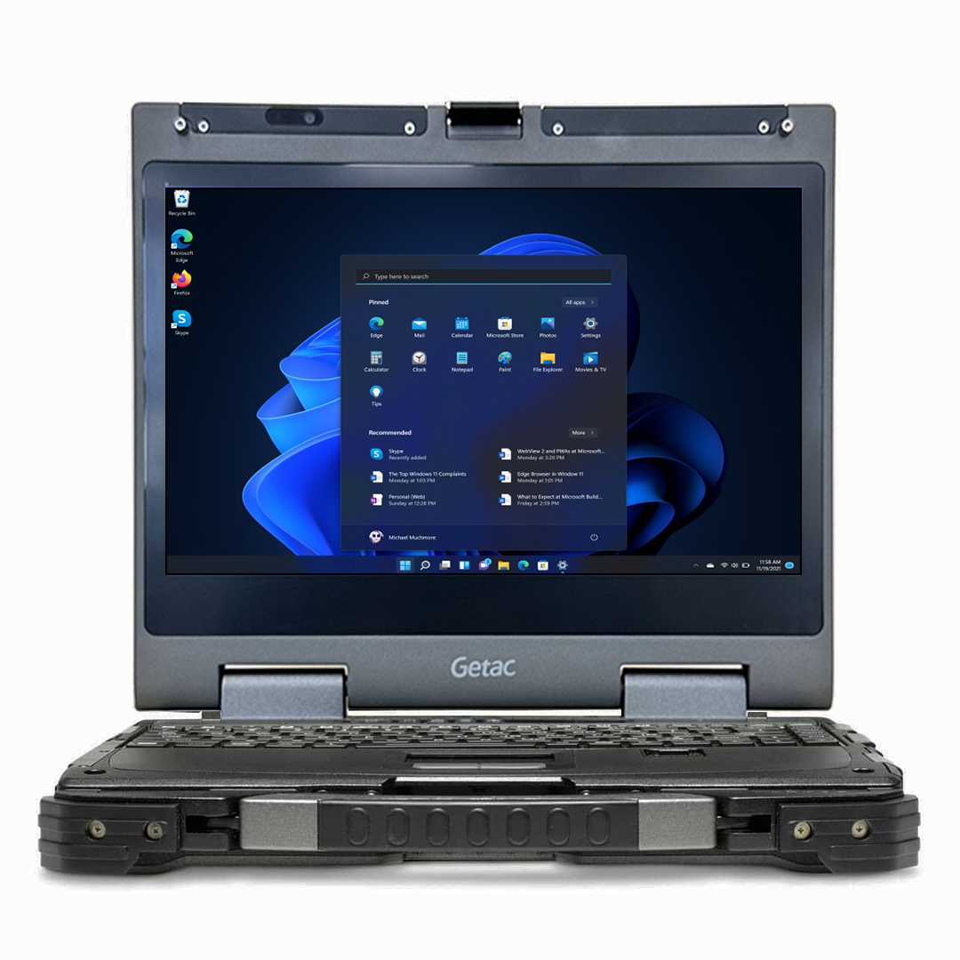 Getac B300G7 Rugged Laptop, Intel Core i5 - 8250U, 13.3” XGA, Windows 11 Pro. - Rugged Books Inc.
