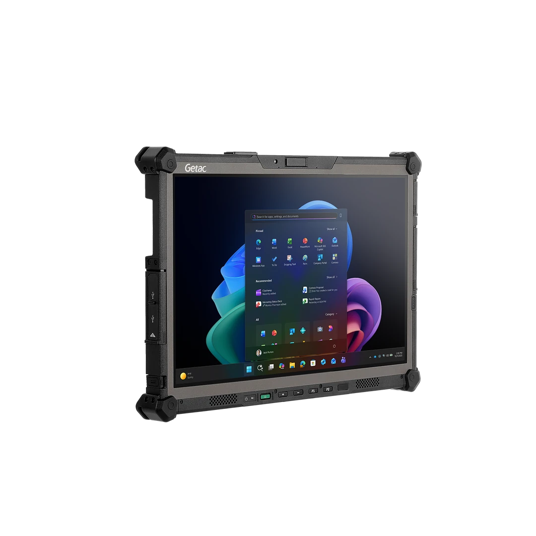 Getac G140G1, AMD Ryzen AI 5 340, 14.0" WUXGA Touch 1000 nits No Stylus, Hello Webcam Rear Cam , 16GB (8+8) 256GB SSD, 2x USB4 4G LTE dGPS, (1+1) Battery, Windows 11 Pro.