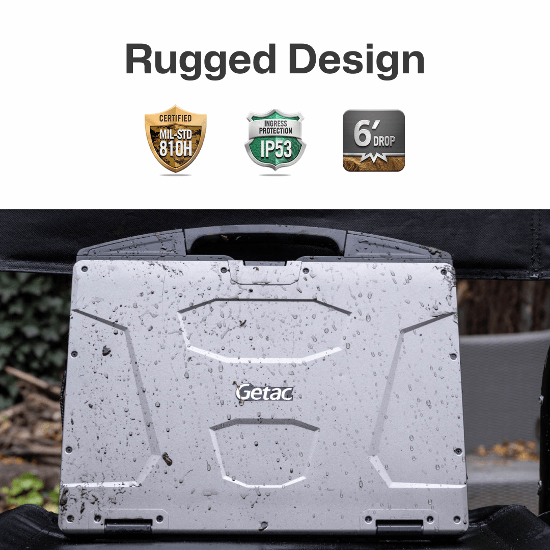 Getac S410 G5 | Intel Core i5 - 1340P, 14" Sunlight - Readable, 16GB, 512GB PCIe SSD, Backlit Keyboard, Thunderbolt 4, Windows 11 Pro. - Rugged Books Inc..