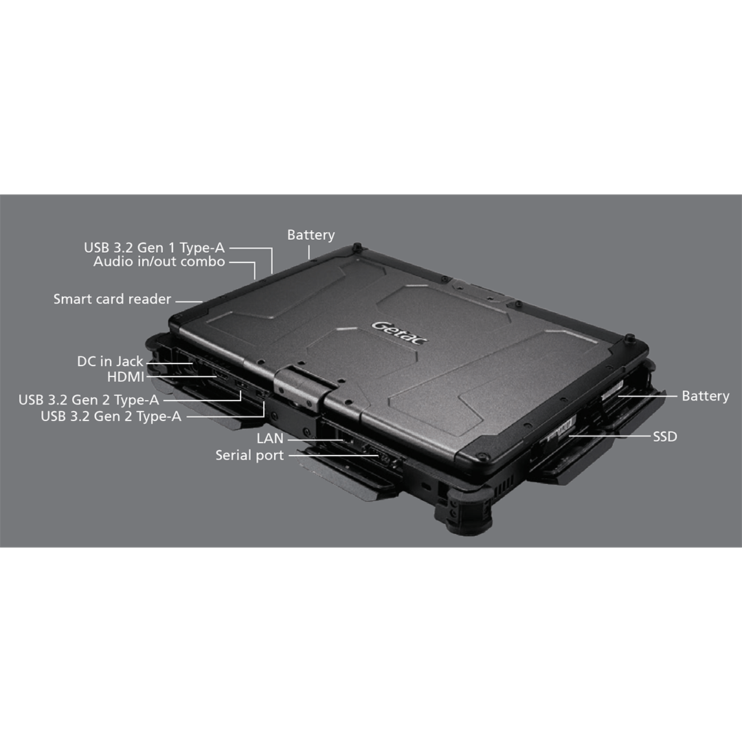 Getac V110 G6, Intel Core i5 - 10210U 1.6GHz, 11.6 Inch Touch Screen Sunlight Readable, Windows 11 Pro. - Rugged Books Inc.