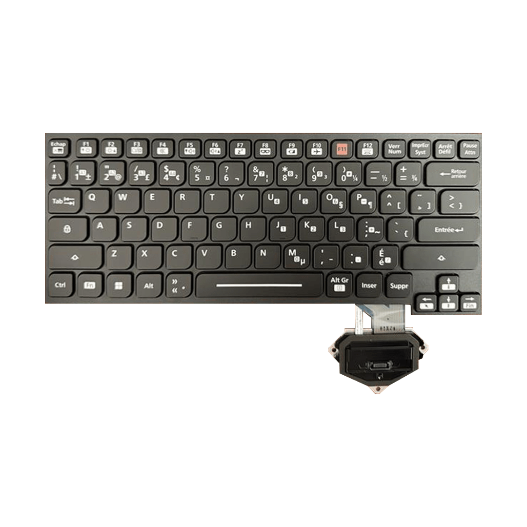 N2ABZY000676 PANASONIC FZ - 55 FZ - 40 REPLACEMENT KEYBOARD - FRENCH - QWERTY - EMISSIVE BACKLIT FZ - VKB55107U - Rugged Books Inc.