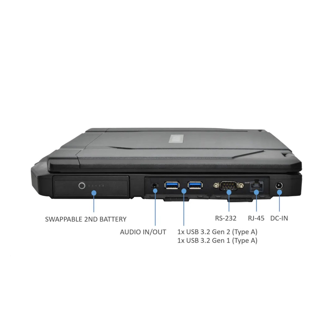 S14 Rugged Laptop, Intel Core Ultra 5 - 125U, 14" FHD, 16GB, 256GB SSD, Windows 11 Pro. - Rugged Books Inc.