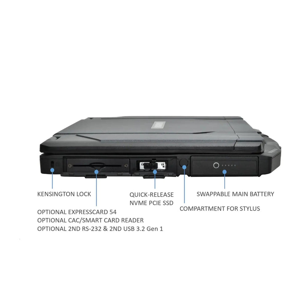 S14 Rugged Laptop, Intel Core Ultra 5 - 125U, 14" FHD, 16GB, 256GB SSD, Windows 11 Pro. - Rugged Books Inc.