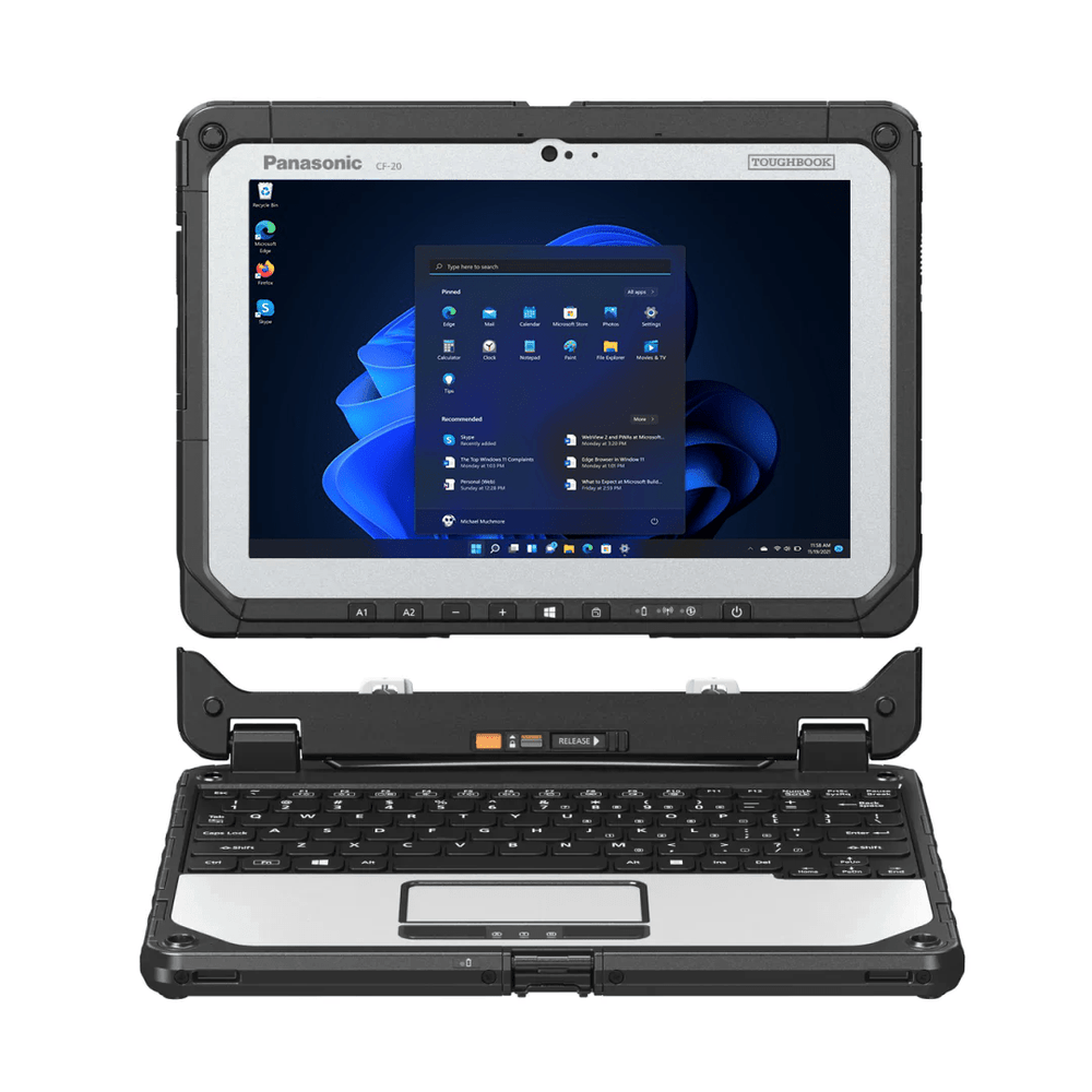 Toughbook 20 MK2, Tablet Only, 10.1" Multi - Touch, Intel Core i5 - 7Y57, 8GB, 256GB SSD, Windows 11 Pro. - Rugged Books Inc.
