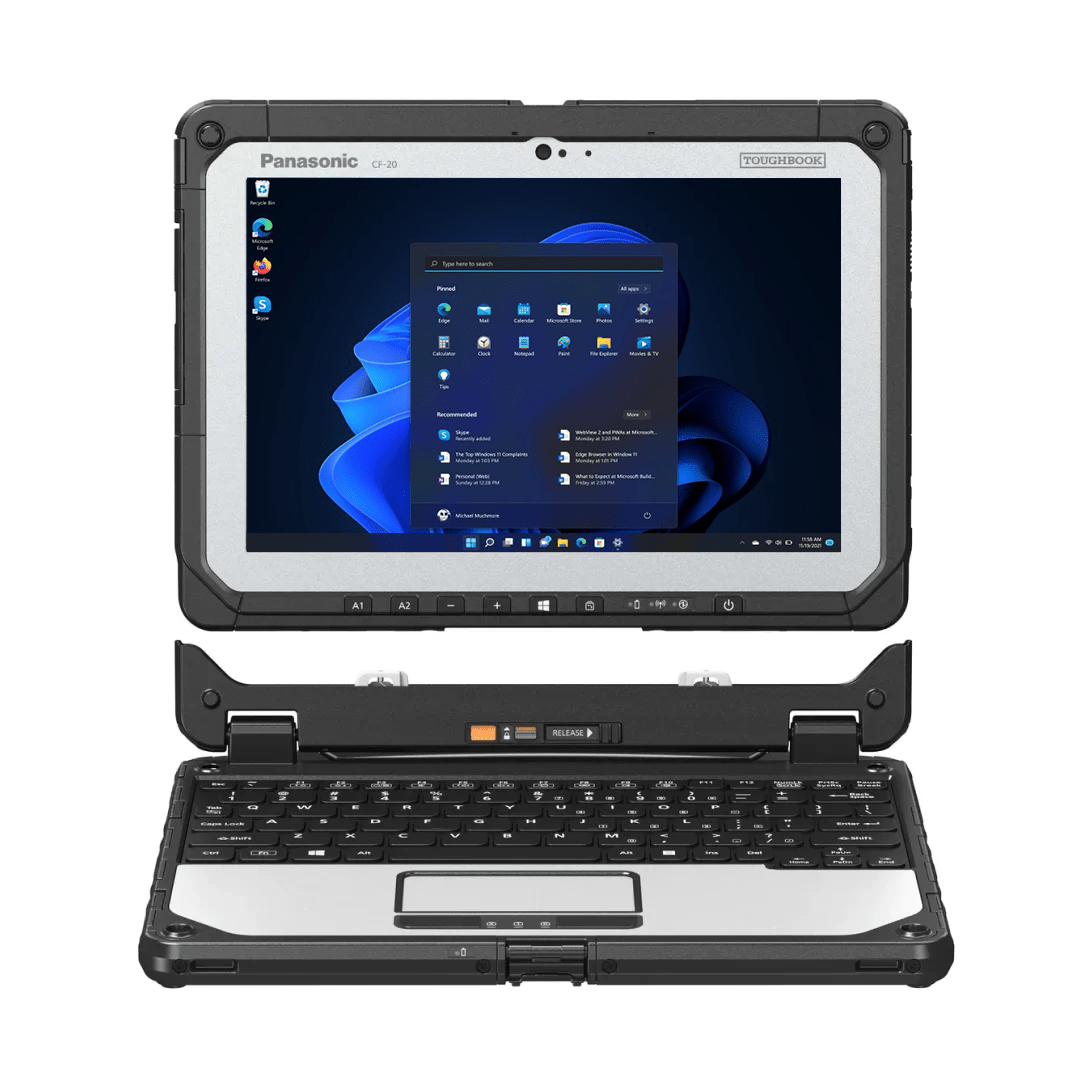 Toughbook 20 MK2, Tablet Only, 10.1" Multi - Touch, Intel Core i5 - 7Y57, 8GB, 256GB SSD, Windows 11 Pro. - Rugged Books Inc.