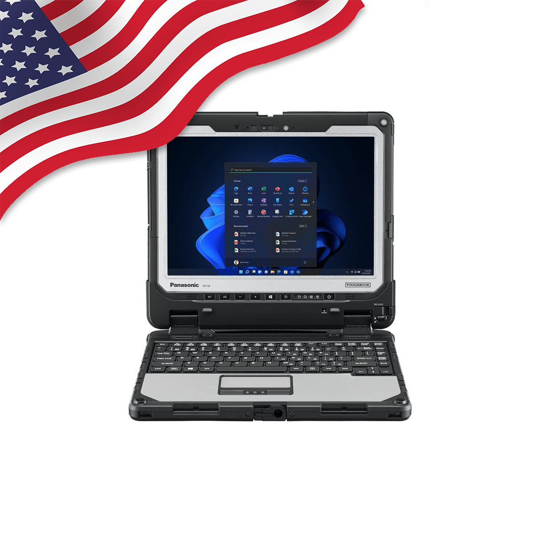 Toughbook 33, 12" i5 - 7300U, 16GB, 512GB, 4G LTE, Windows 11 Pro. - Rugged Books Inc.