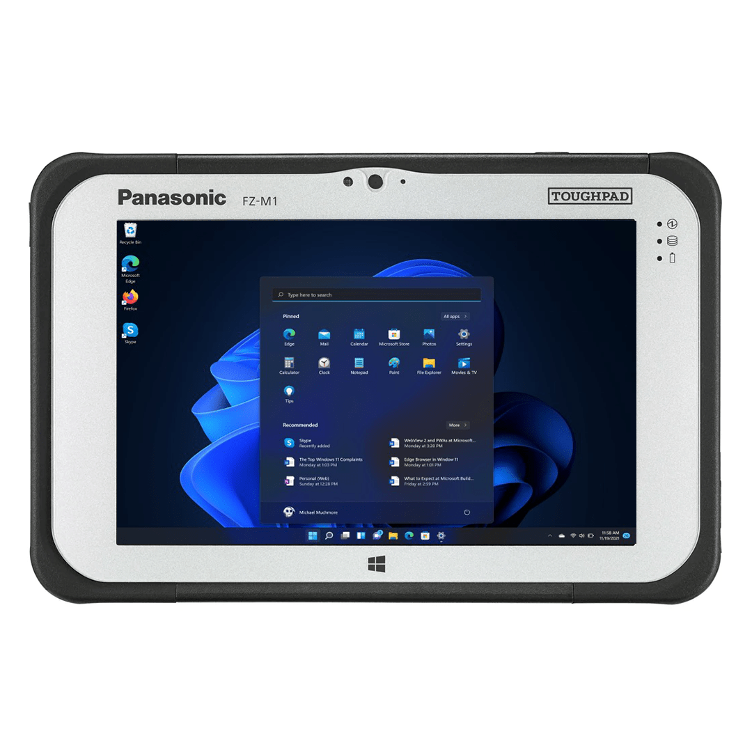 Toughpad FZ - M1 MK3, 7" WXGA, FZ - M1JD50 - TE, Intel Core i5 - 7Y57, 8GB, Windows 11 Pro. - Rugged Books Inc.