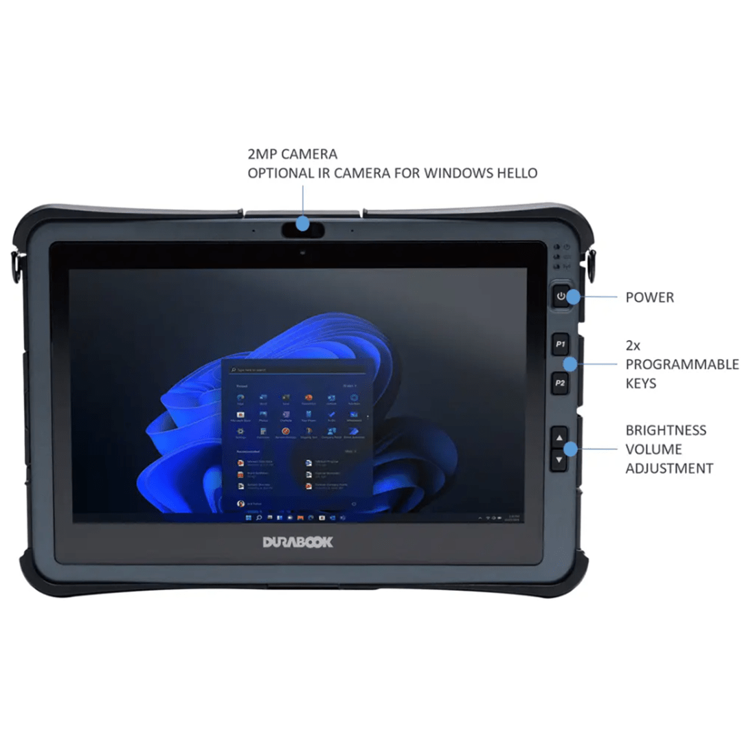 U11I Rugged Tablet, 11.6" FHD, 10th Gen Intel Core i5, Windows 11 Pro - Rugged Books Inc.