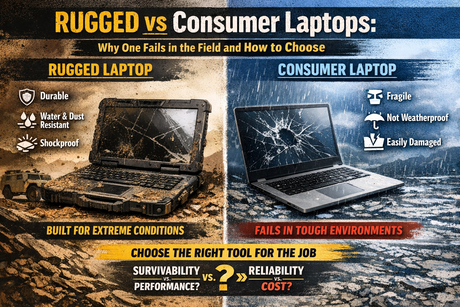 Rugged vs Consumer Laptops: Why One Fails in the Field and How to Choose