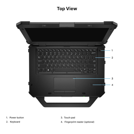 Dell Latitude 7424 Rugged Extreme, Intel Core i5-8350U, 14" FHD Touch, 16GB (8+8), 512GB SSD, Windows 11 Pro. - Rugged Books Inc.