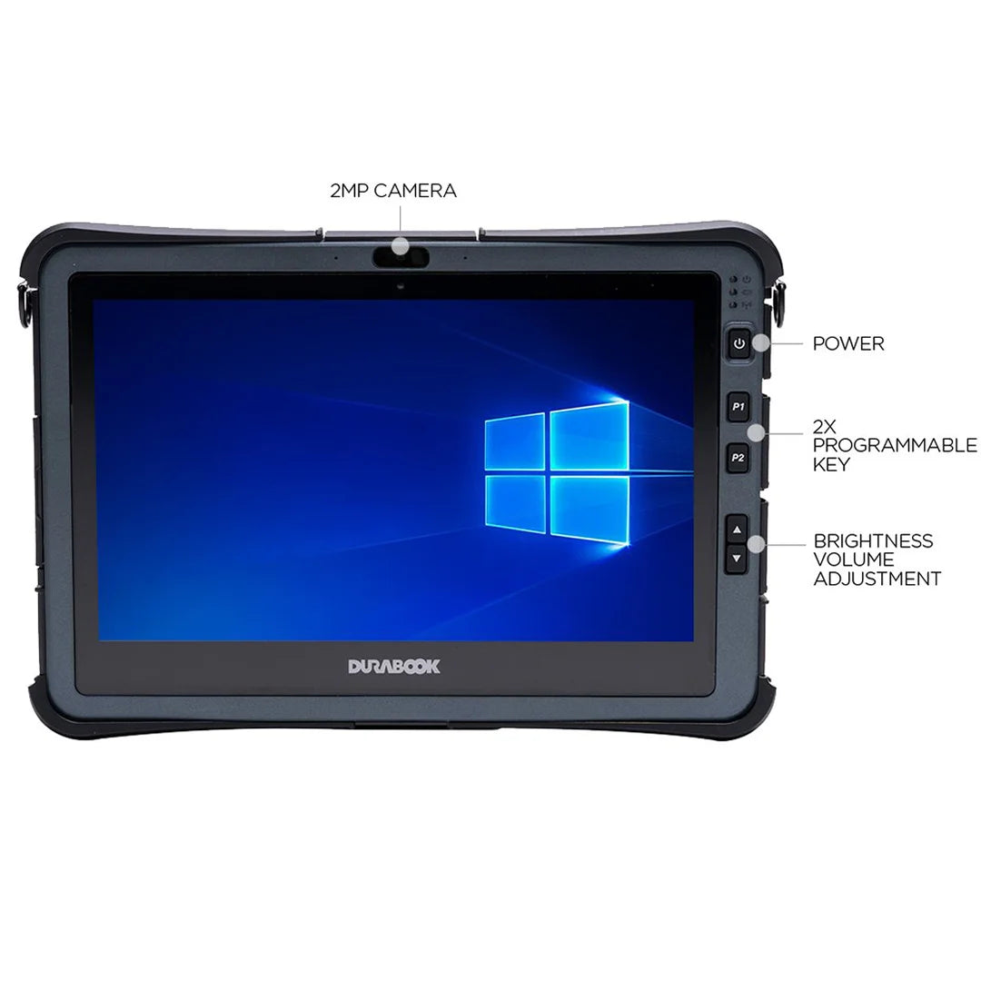 U11I Rugged Tablet, 11.6" FHD, 10th Gen Intel Core i5/i7, Windows 10 Pro