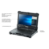 Z14I Fully Rugged Laptop -14" FHD Touch, Intel Core i7-1165G7, 8GB, 256GB SSD, Windows 10 Pro