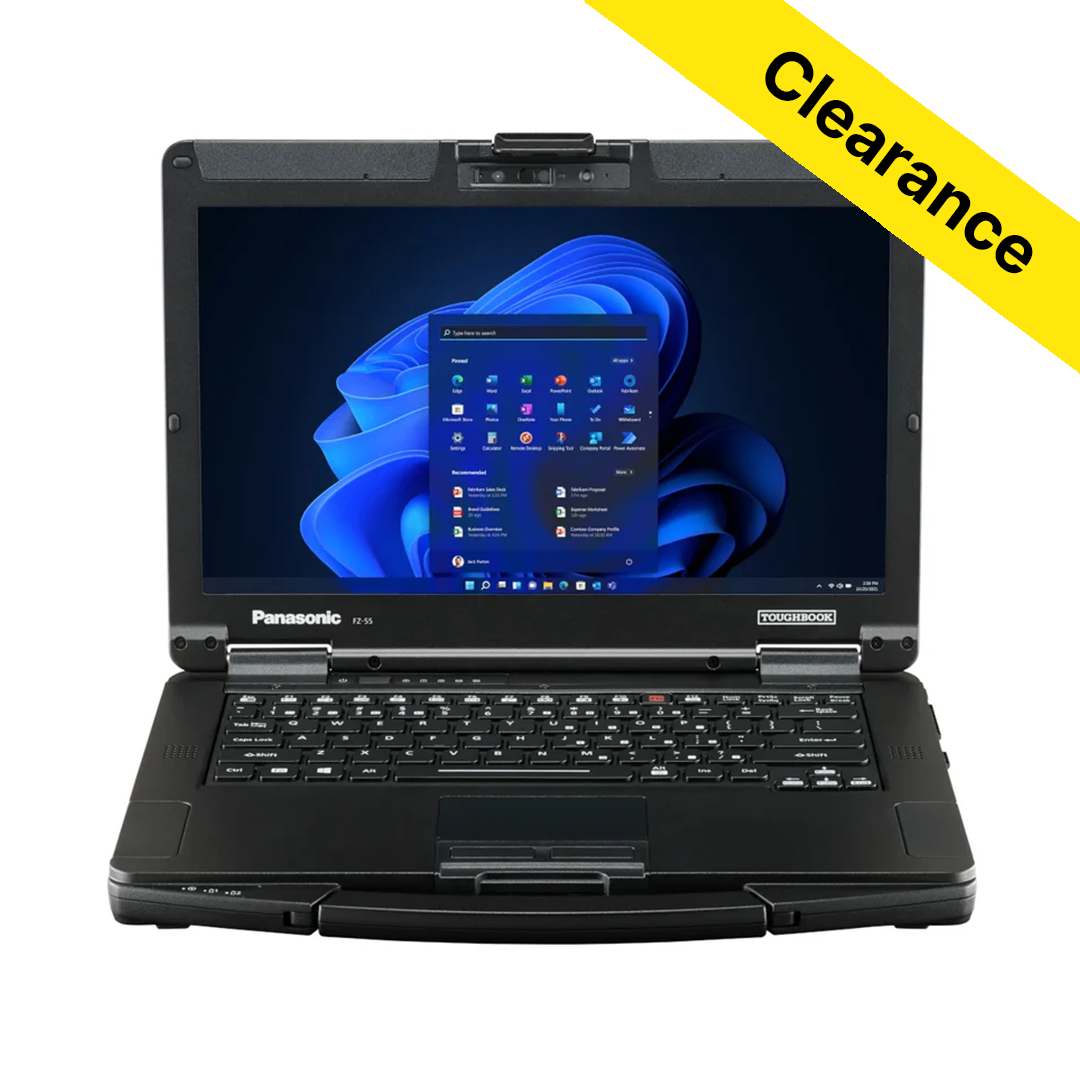 Toughbook FZ-55 MK3, Intel Core i5-1345U, 14" HD, 16GB, 512GB SSD, Windows 11 Pro.