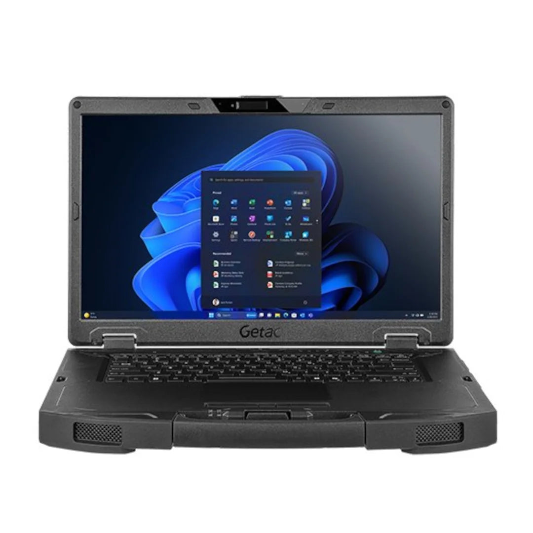 Getac S510 G1 Rugged Laptop, Intel® Core™ Ultra 5 processor 125U, 15.6" FHD (1920 x 1080) Touch Sunlight Readable, 8GB, 256GB SSD, Backlit Keyboard, Windows 11 Pro.
