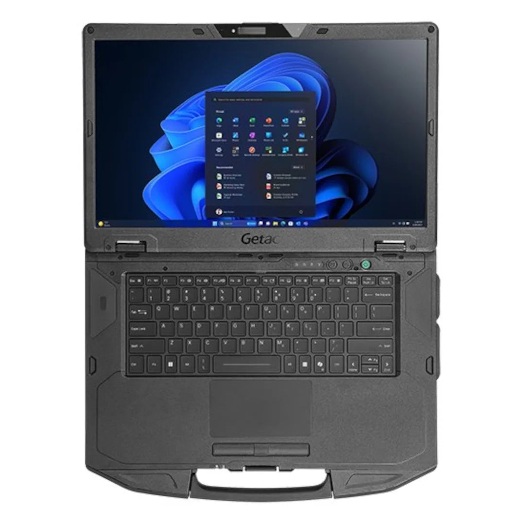 Robuster Laptop Getac S510 G1, Intel® Core™ Ultra 5-Prozessor 125U, 15,6" FHD (1920 x 1080), kein Touch, sonnenlichttauglich, 8 GB, 256 GB SSD, Tastatur mit Hintergrundbeleuchtung, Windows 11 Pro.