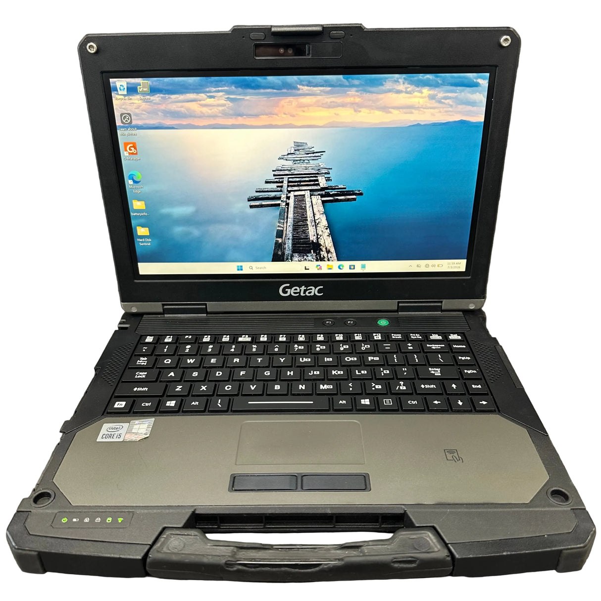Getac B360G1, Intel Core i5-10210U, Touch, 13.3" FHD, 1400 Nits, 16GB, 256GB SSD, Windows 11 Pro.