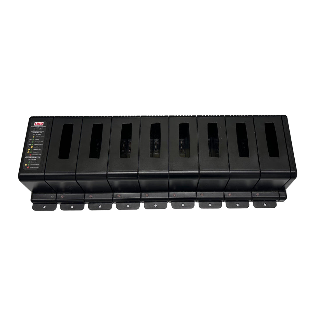 Chargeur de batterie modulaire LIND - Contrôleur principal pour Dell Rugged Latitude 7202/7212/7220 | 8 baies | DECHCB-5023