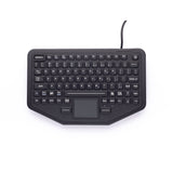 iKey SL-86-911-TP-FL-USB Clavier robuste avec pavé tactile pour différents modèles, rétroéclairé, avec touche d'urgence