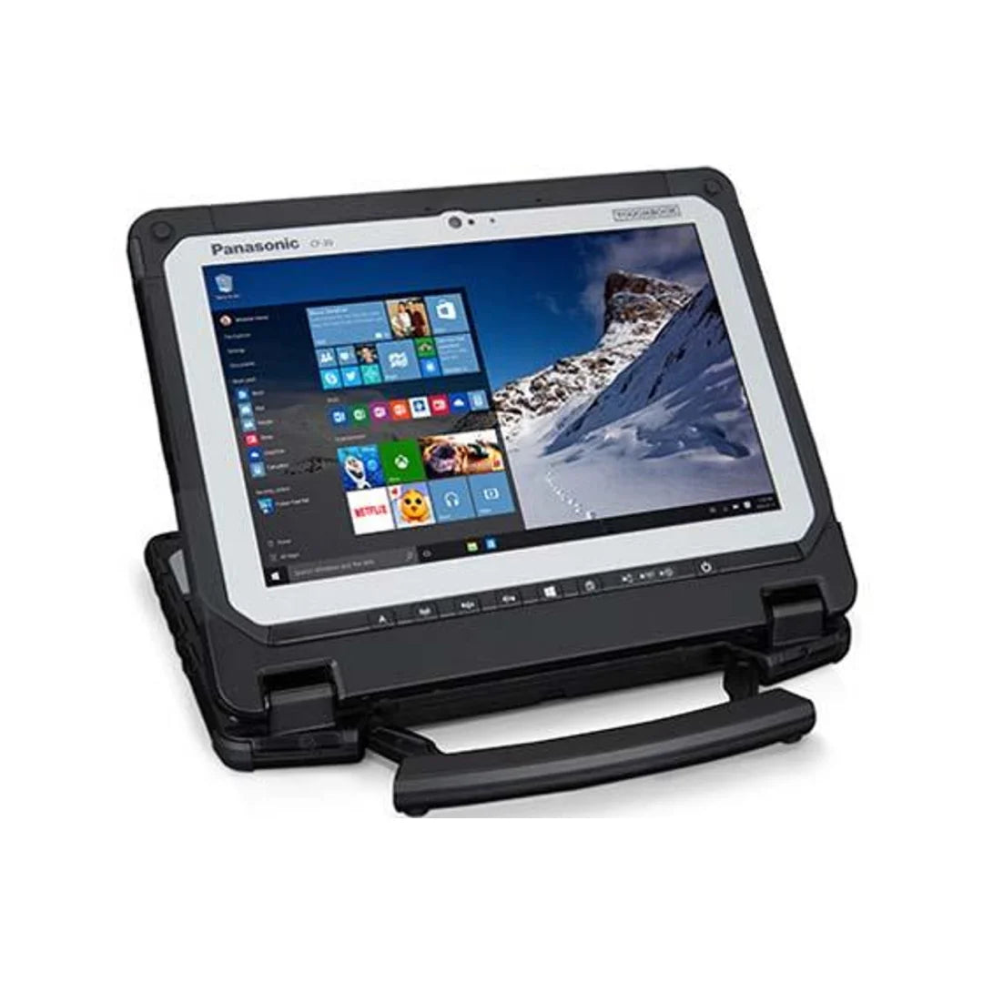 Toughbook 20 MK1 - 10,1" 2-en-1 entièrement robuste, 8 Go, SSD 256 Go, clavier rétroéclairé, sans caméra, Windows 10 Pro | 30 heures 