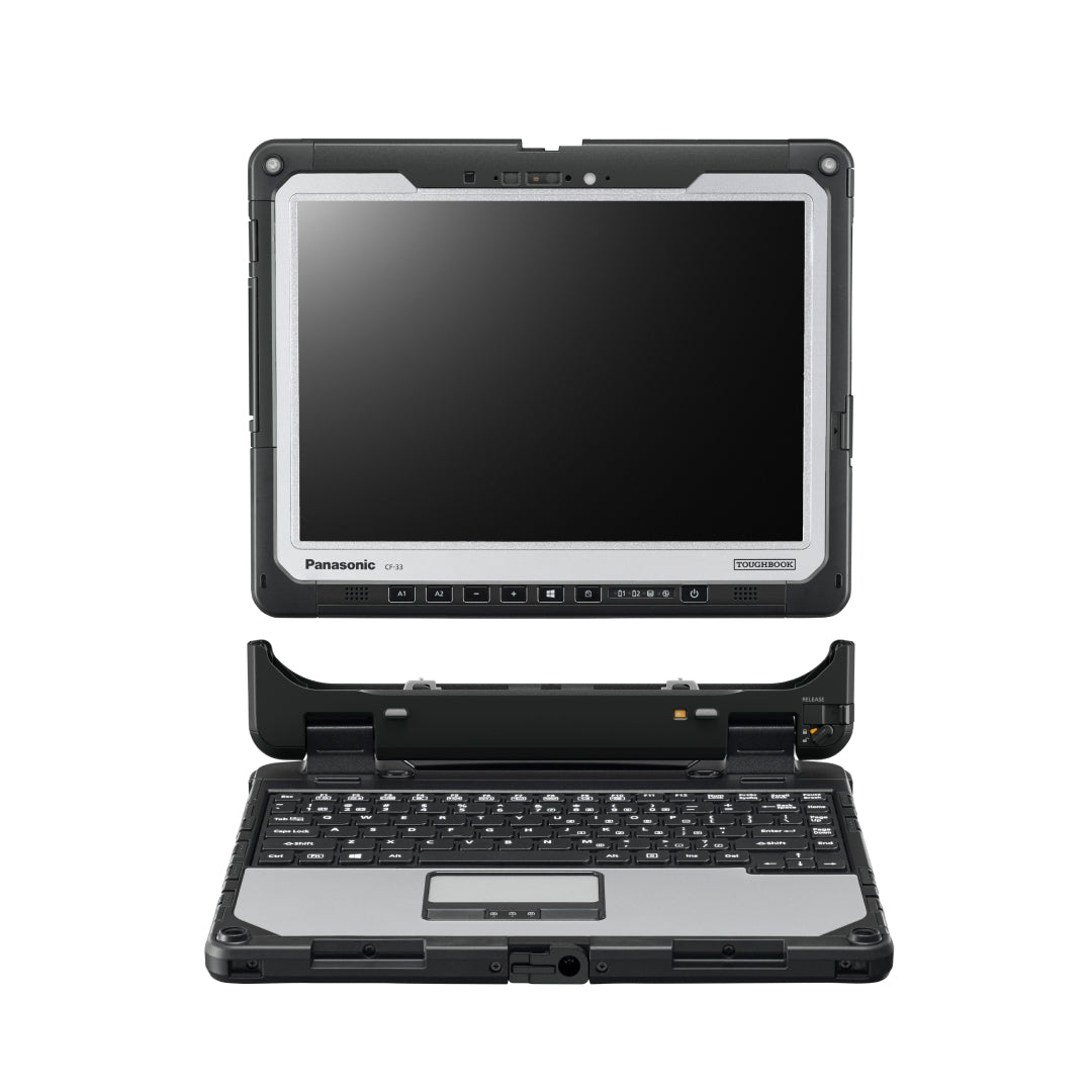Toughbook 33, CF-33 | with Premium keyboard | 12", Intel Core i5-6300U 2.40GHz, 4G LTE, 16GB, 256GB SSD, Dual Standard Batteries | Low Hours