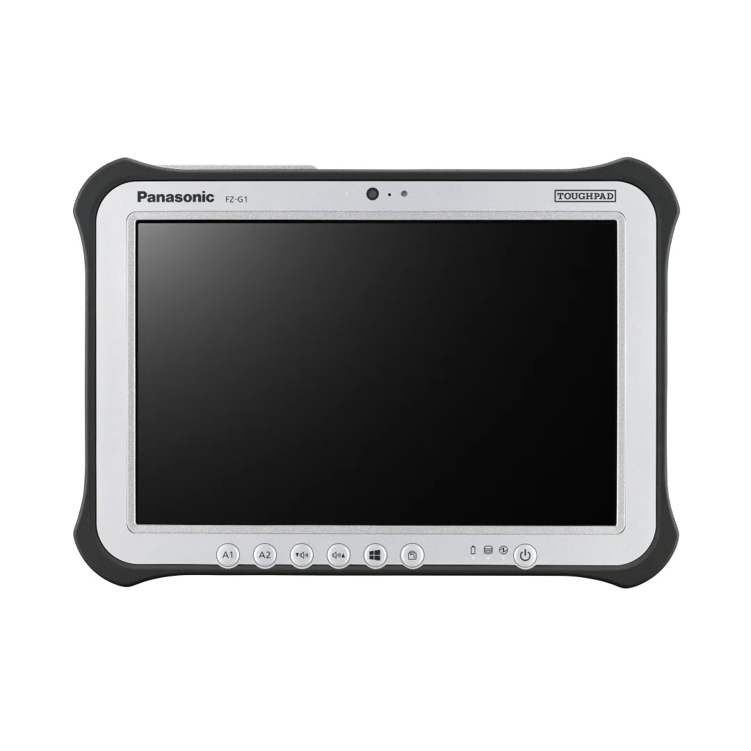 Toughpad FZ-G1U1098VM, MK5, Intel Core I5-7300U à 2,6 GHz, 10,1 po multi-touch ganté + numériseur, 8 Go, SSD 256 Go, Wi-Fi, Bluetooth, code-barres, dragonne, webcam, caméra arrière, Windows 10 Pro