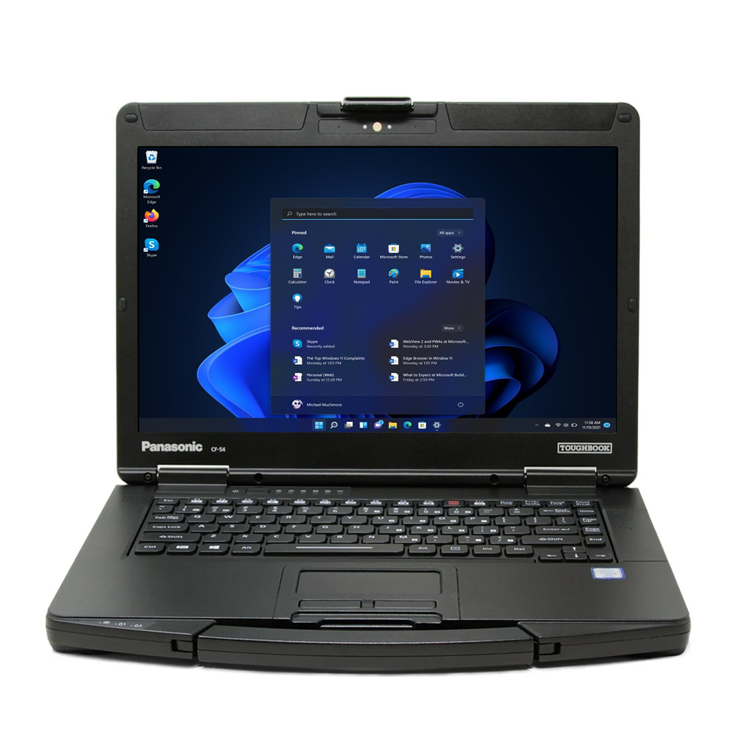 Toughbook 54 MK3, écran HD 14", Intel Core i5-7300U, 32 Go, 512 Go, Windows 11 Pro.