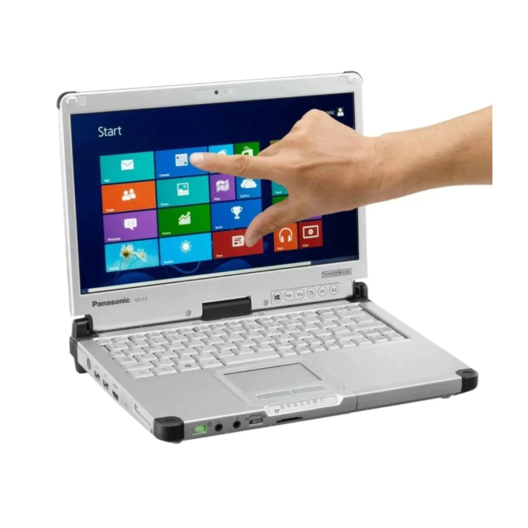 Ordinateur portable robuste Toughbook CF-C2 MK2 2-en-1, écran tactile 12,5", Intel Core I5-4300U 1,9 GHz, 4G LTE, 12 Go, SSD 1 To, Win 10 Pro. 