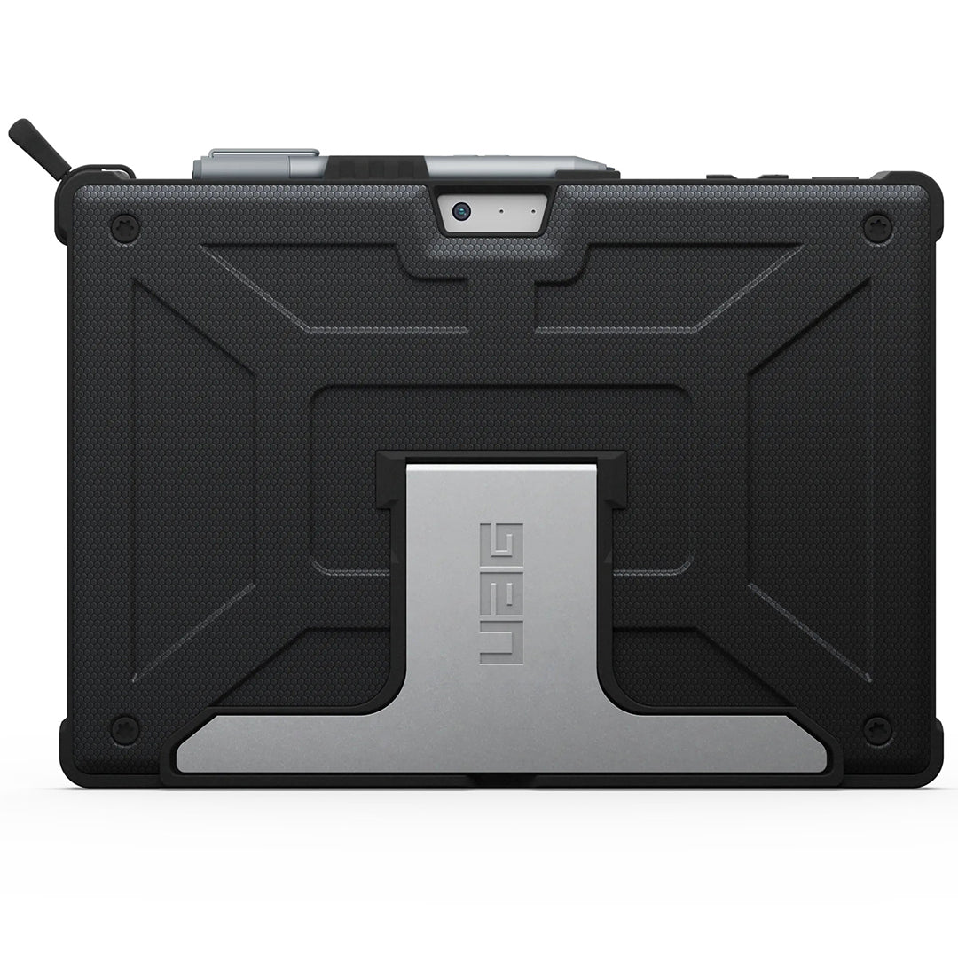 UAG Rugged Protective Case with Adjustable Stand and Surface Pen Holder for Microsoft Surface Pro 7 Tablet | Black