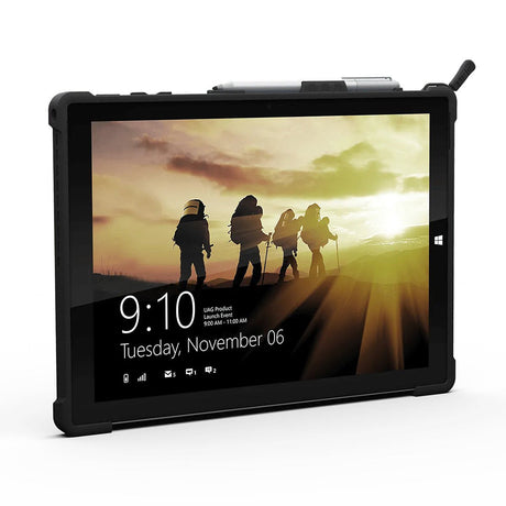 Étui de protection robuste UAG avec support réglable et porte-stylet Surface pour tablette Microsoft Surface Pro 7 | Noir