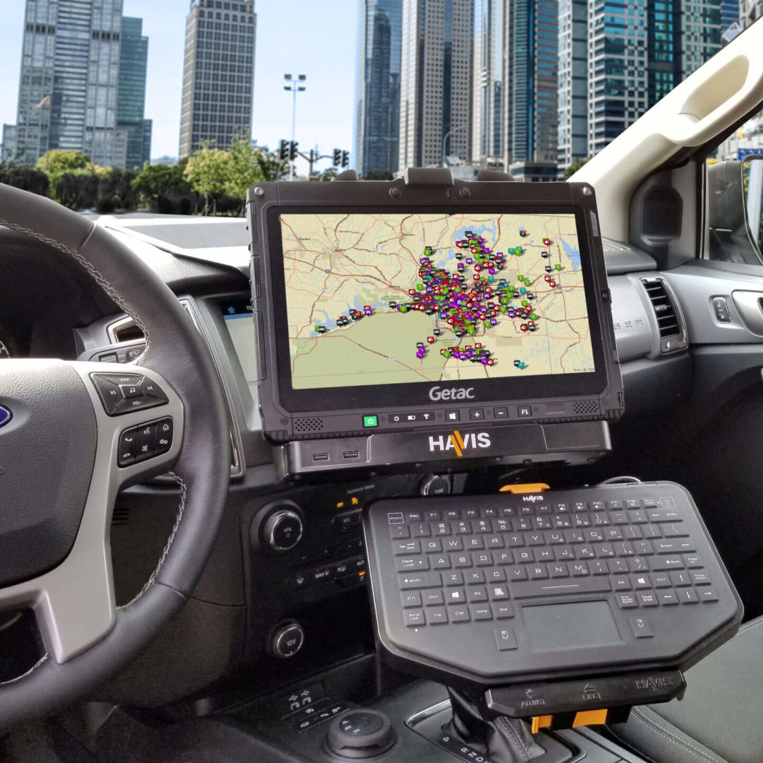 Vehicle Docking Station For Getac K120 Rugged Tablet With Power Supply Mounting Bracket Package | PKG-DS-GTC-901