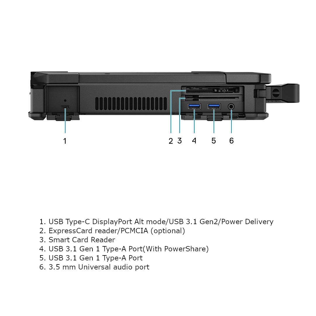 Dell Latitude 5424 Rugged 14” FHD, Intel Core i7 - 8650U, Webcam, Windows 11 Pro. - Rugged Books Inc.