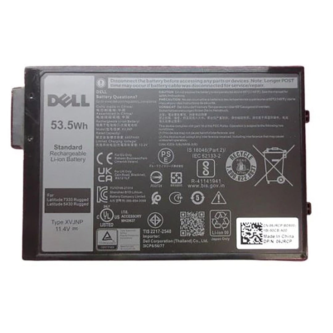 DELL Latitude 5430 & 7330 Rugged 3 - cell Li - Ion 53.5Wh Additional/Replacement Battery | Dell Part # 451 - BCWQ - Rugged Books Inc.