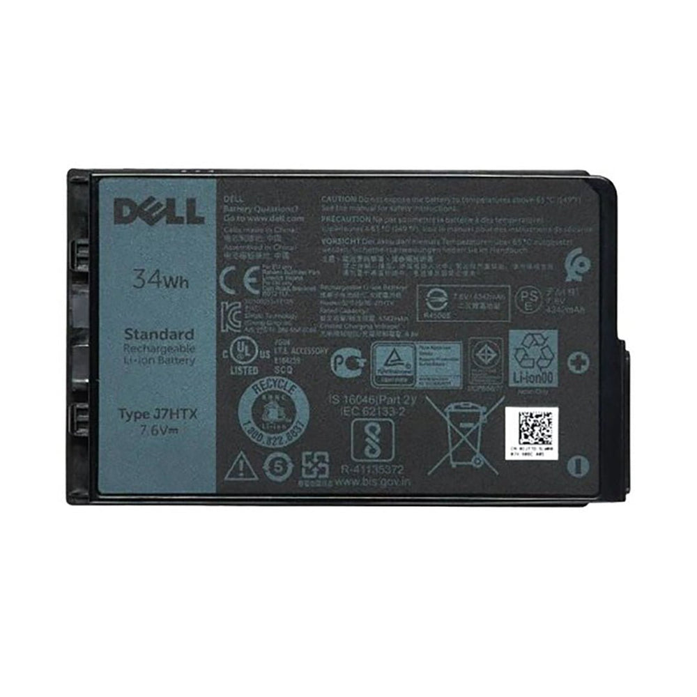 Dell Latitude battery for 7202 7212 7220 Rugged 34Wh Battery Part J82G5 / 451 - BCDH Type J7HTX - Rugged Books Inc.