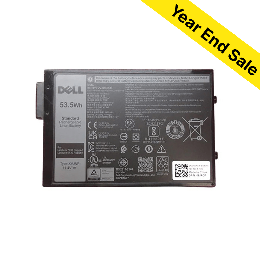 DELL Latitude 5430 & 7330 Rugged 3 - cell Li - Ion 53.5Wh Additional/Replacement Battery | Dell Part # 451 - BCWQ - Rugged Books Inc.
