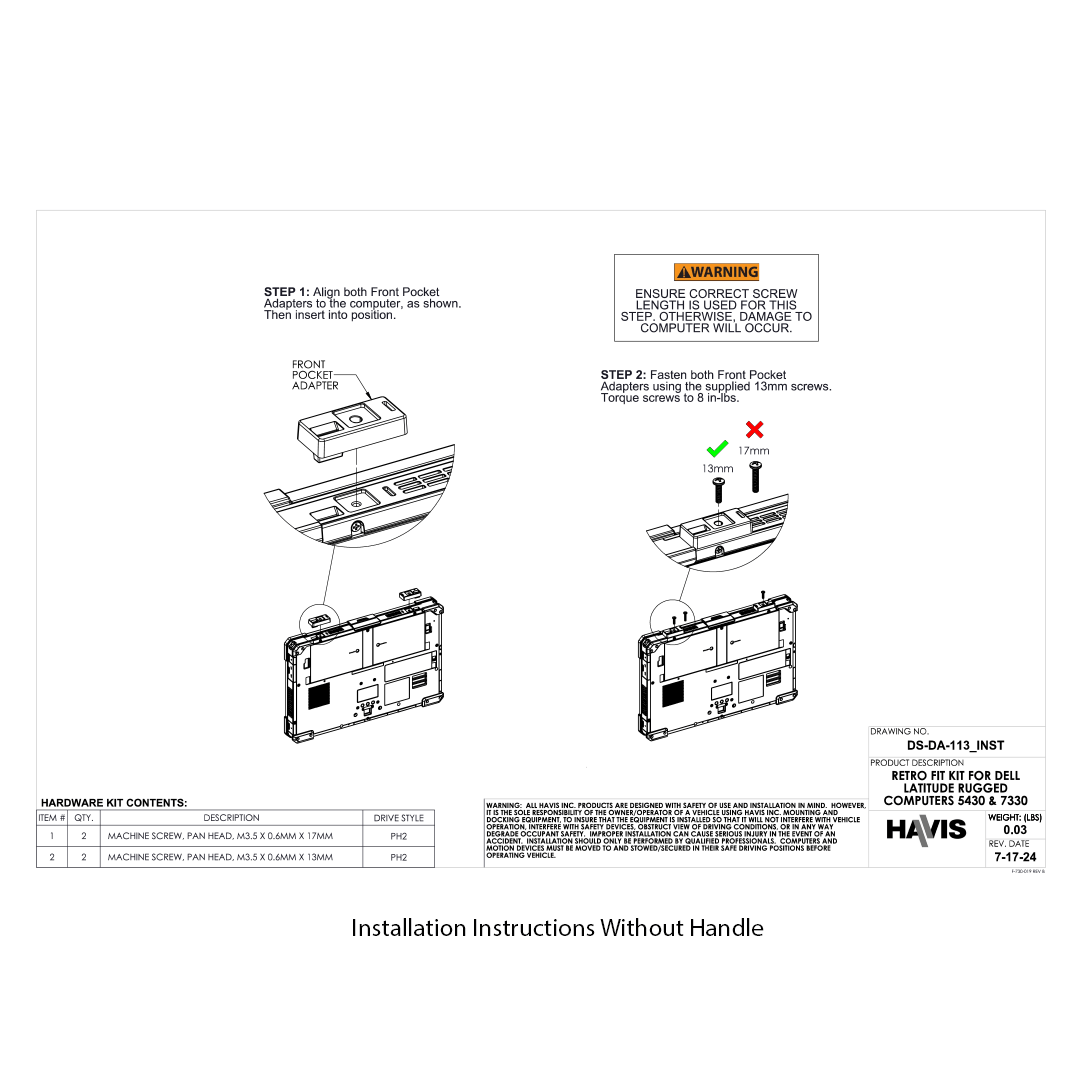Docking Station For Rugged 5430 & Rugged 7330 | DS - DELL - 415 & DS - DA - 113 - Rugged Books Inc.