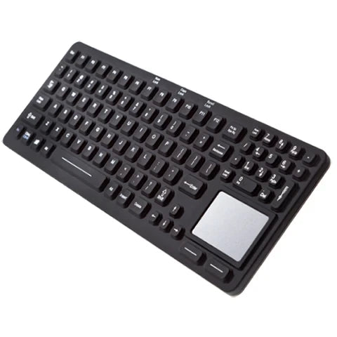 iKey Thin Sealed Touchpad Keyboard - Black, English US (QWERTY), 109 Keys, IP67, | EKS-97-TP
