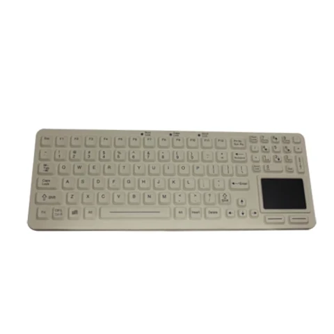 iKey Thin Sealed Touchpad Keyboard - White, English US (QWERTY), 109 Keys, IP67, | EKS-97-TP-W