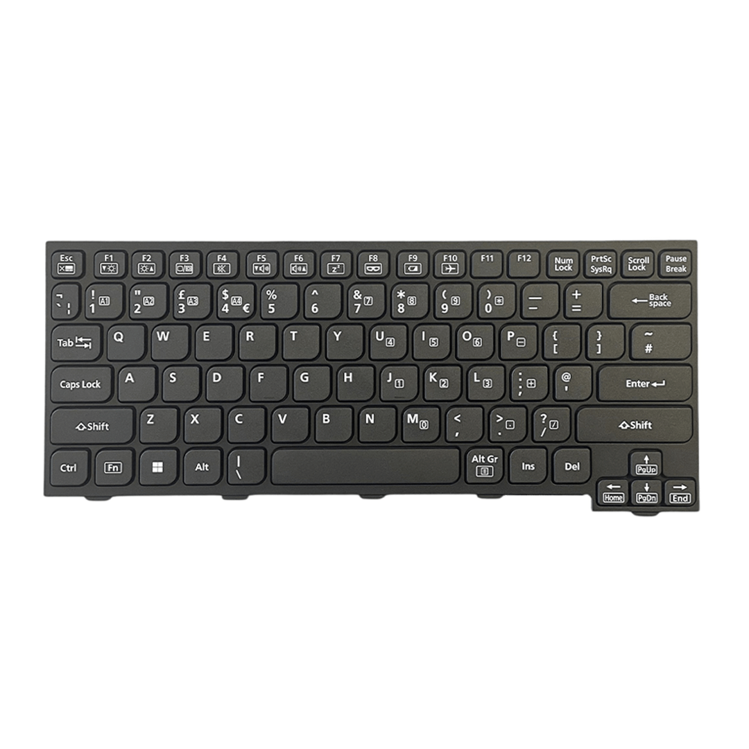 ENGLISH UK FZ - 55 QWERTY NON - BACKLIT KEYBOARD Panasonic Part FZ - VKB550 | N2ABZY000832 - Rugged Books Inc.