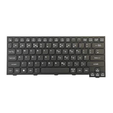 ENGLISH UK FZ - 55 QWERTY NON - BACKLIT KEYBOARD Panasonic Part FZ - VKB550 | N2ABZY000832 - Rugged Books Inc.