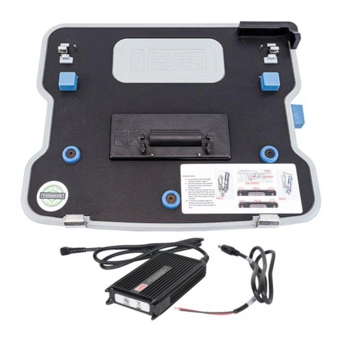 Gamber Johnson Cradle for Panasonic Toughbook 40 Docking Station, Lite Port, No RF Kit with 120 Watt Power Supply | 7170 - 0944 - 00 - Rugged Books Inc.