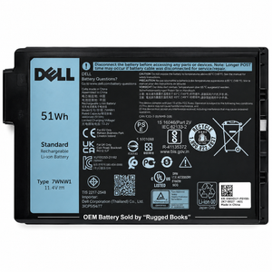 Geniune Dell 11.4V 51WHR LI-ION BATTERY for Model: LATITUDE RUGGED
